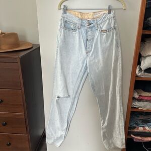 Rag and bone Light Wash Straight Leg Jeans